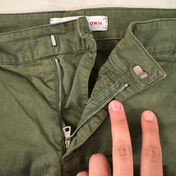 Orlebar Brown Olive Green Bulldog shorts size 36 side tabs - Picture 4 of 5